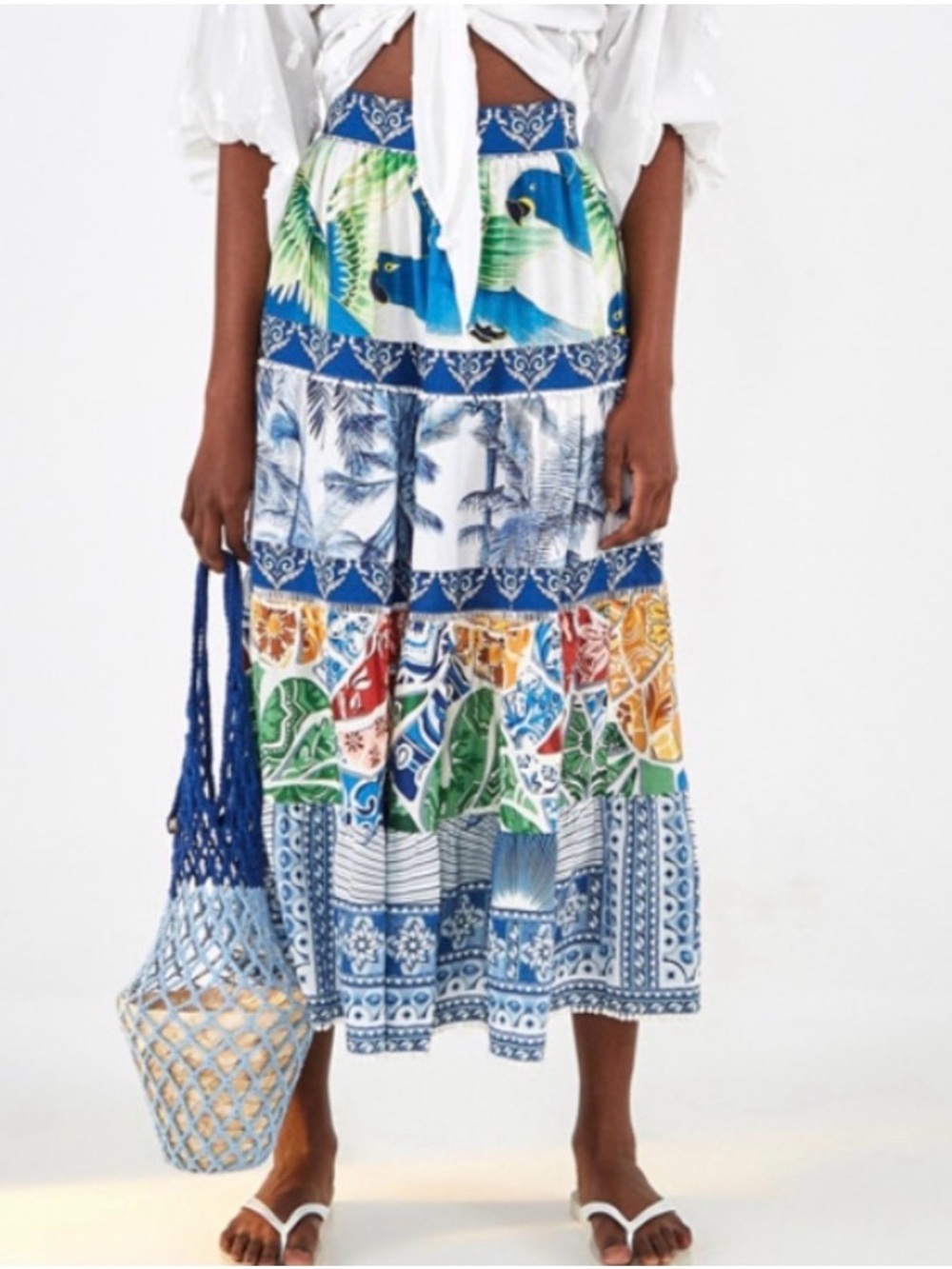 Farm Rio Tropicale Tiered Skirt